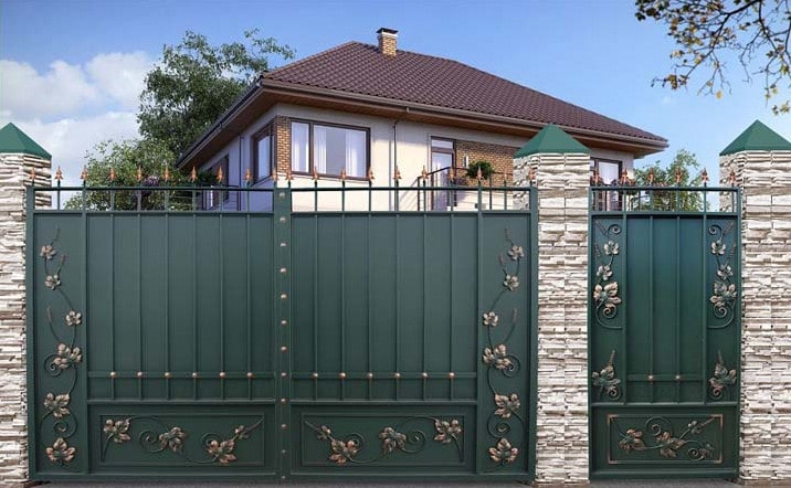 Купить красивые ворота и калитки для частного дома